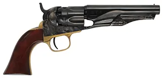 Colt 1862 Pocket Police Revolver,
.36 caliber, 4-1/2" barrel,
five shot cylinder, blued, walnut,
used, by Aldo Uberti Colt 1862 Pocket Police Revolver,
.36 caliber, 4-1/2" barrel,
five shot cylinder, blued, walnut,
used, by Aldo Uberti